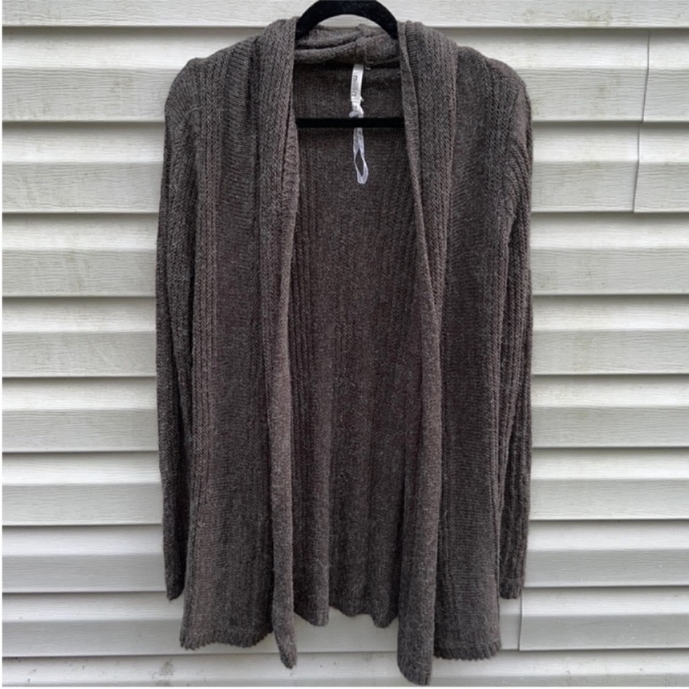 Miilla Clothing Wool Blend Open Front Cardigan Sweater Gray size Medium